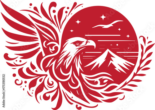Eagle Guardian of the Night Sky
