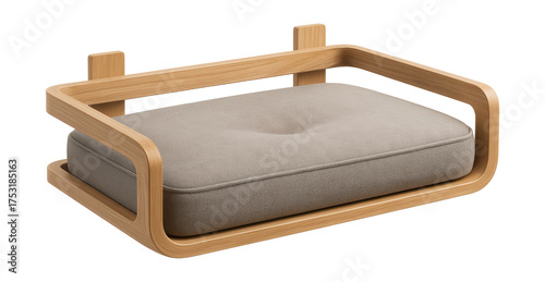 A window-sill cat bed that provides a sunny spot in high-rise apartments.