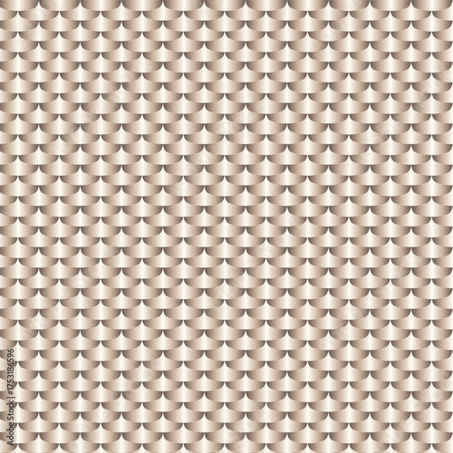 Abstract metallic scales pattern background. Abstract beige seamless pattern mosaic background. Shiny geometric texture surface tiles. Graphic design vector illustration for Cover Banner Greeting Card