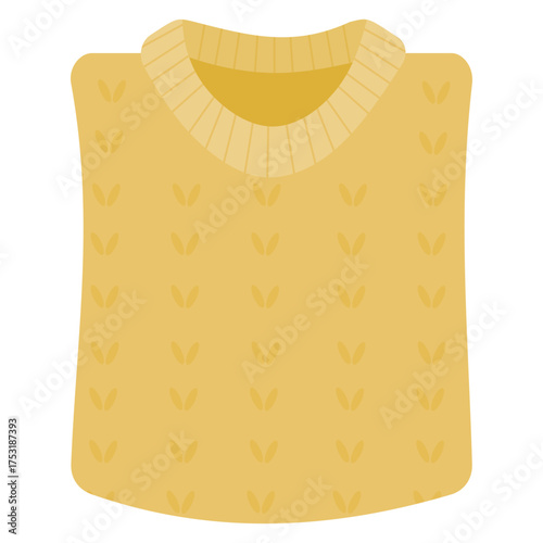 Vector illustration of a folded knit sweater