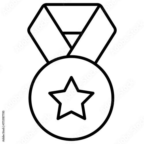 Medal Outline Icon