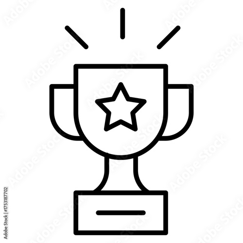 Trophy Outline Icon