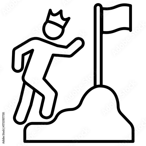 Conquer Outline Icon
