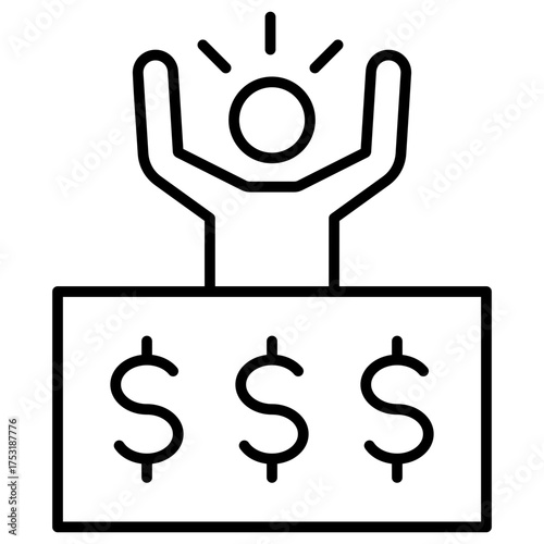Winning Outline Icon