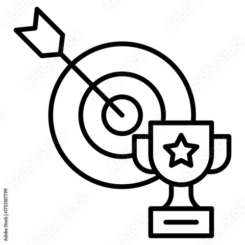 Accomplishment Outline Icon