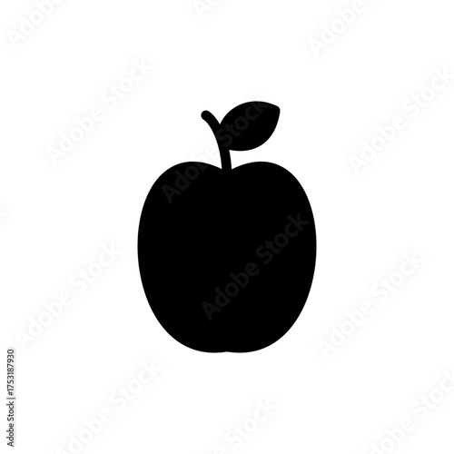 Apple icon vector for web and mobile app. Apple sign and symbols for web design.