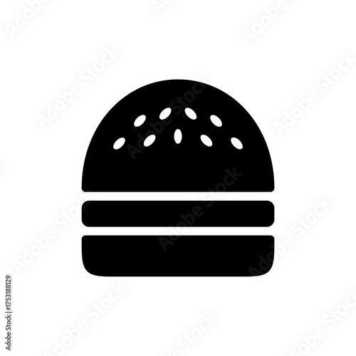 Burger icon vector for web and mobile app. burger sign and symbol. hamburger
