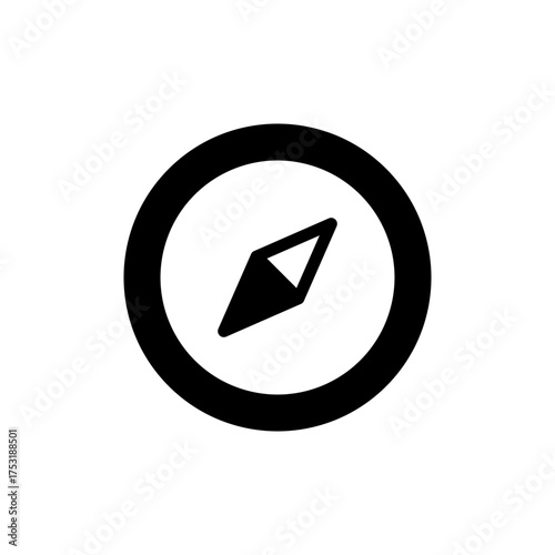 Compass icon vector for web and mobile app. arrow compass icon sign and symbol
