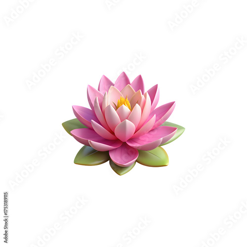 Beautiful pink water lily floating serene blooms delicate petals nature's beauty aquatic flower