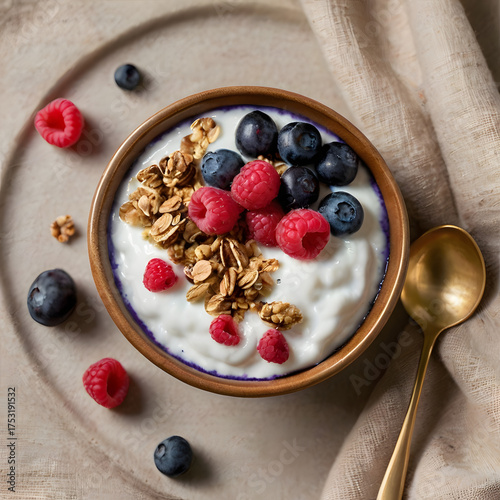 muesli with fresh berries