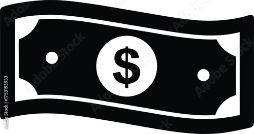 dollar bill icon, finance symbol