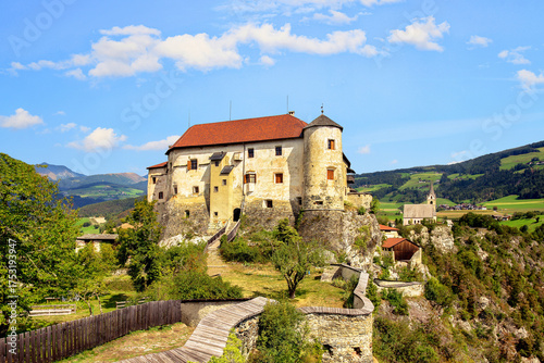  Rodenegg Castle is a medieval castle located near Brixen in South Tyrol, Italy. It was built in the 12th century by the lords of Rodank.