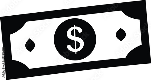 dollar bill vector, paper money illustration