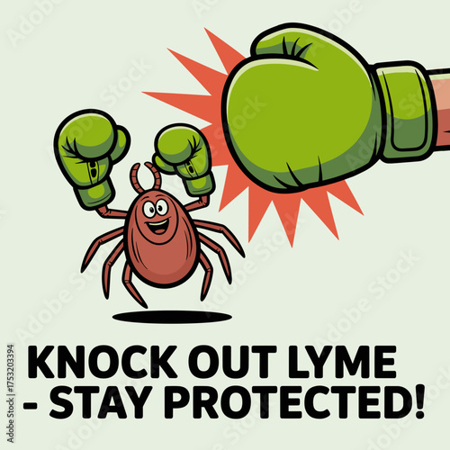 Knock Out Lyme Stay Protected Awareness Design