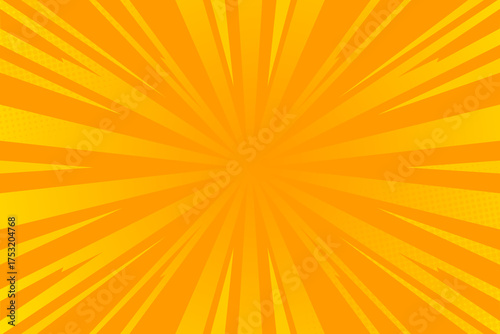 Sunburst background in comic art style. Suitable for templates, posters, etc.