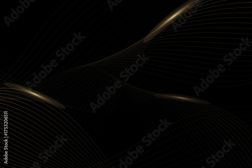 Black background with luxurious gold. Suitable for posters, websites, etc.