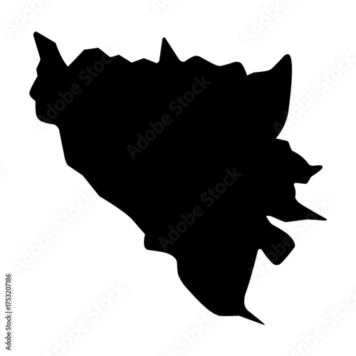 map silhouette vector