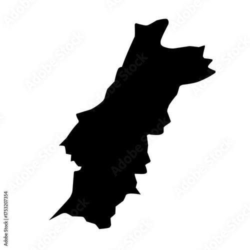 map silhouette vector