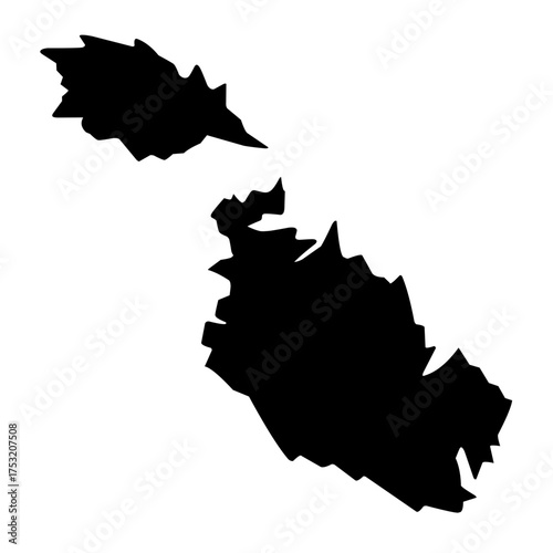 map silhouette vector
