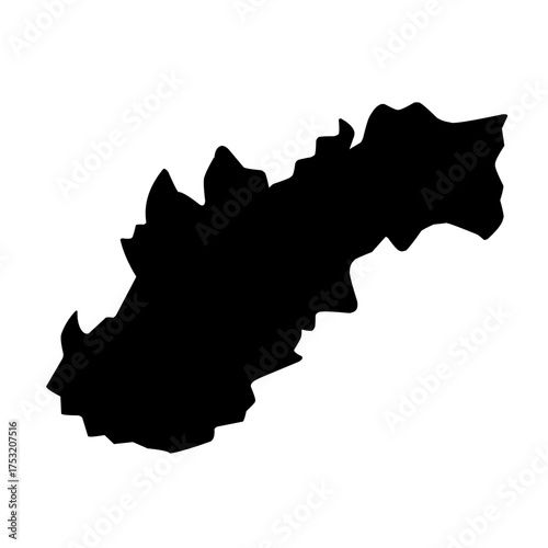 map silhouette vector