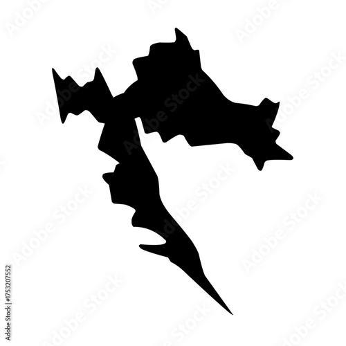 map silhouette vector