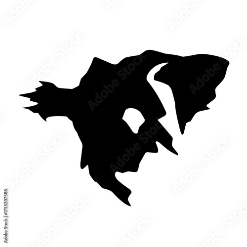 map silhouette vector
