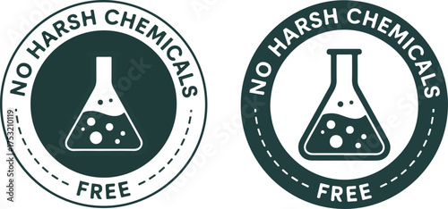 No Harsh Chemicals Free Icon: Non-Toxic and Safe Product Badge