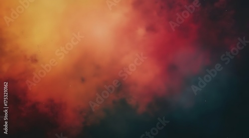 Abstract blended colors of warm hues and deep tones background