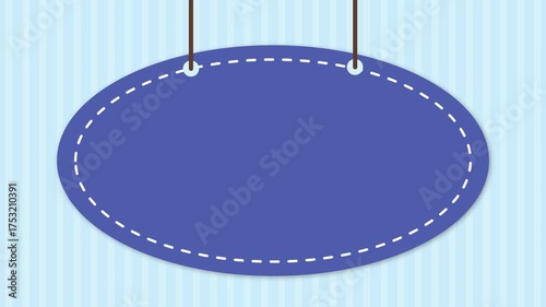 Cute frame background with stripes and signs