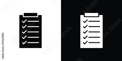 Task list icon fill vectors set for ui.