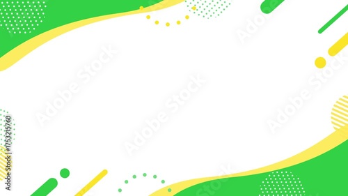 Cute and pop geometric business frame background