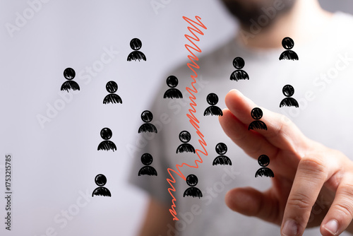 Stock photo depicting a dow...