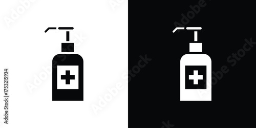 Sanitizer icon fill vectors set for ui.
