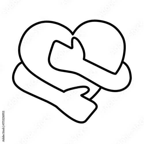 Charity icon vector