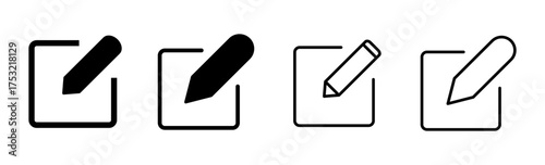 Edit icon set. edit document icon. edit text icon. pencil. sign up