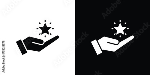 Loyalty program icon fill vectors set for ui.