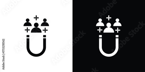 Lead generation icon fill vectors set for ui.