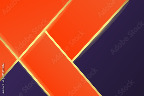Overlapping orange and dark purple background with a hint of gold.