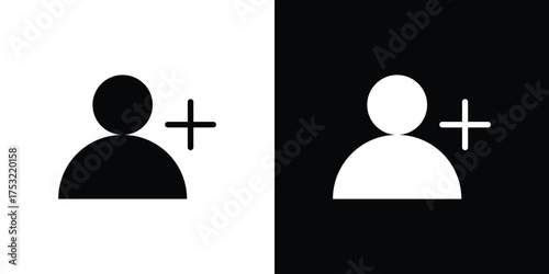 Follower icon fill vectors set for ui.