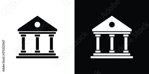 Court icon fill vectors set for ui.