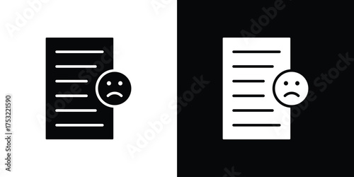 Complaint icon fill vectors set for ui.