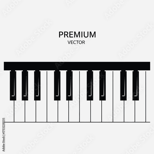 Piano Keyboard Musical Instrument Keys for Melodies and Harmonies