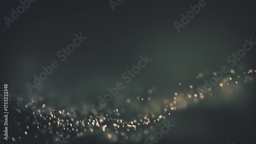 Abstract Bokeh Lights Background with Dark Moody Atmosphere.