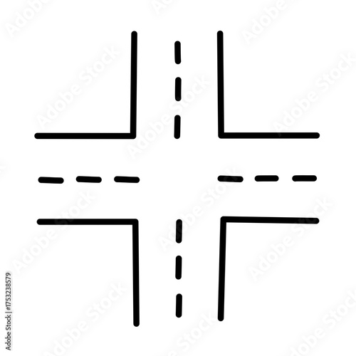 Road line vector