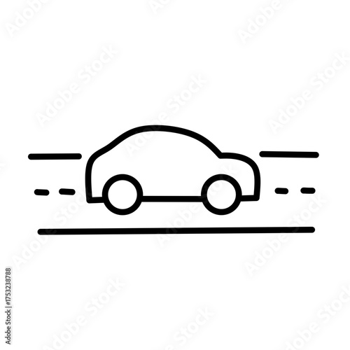 Road line vector