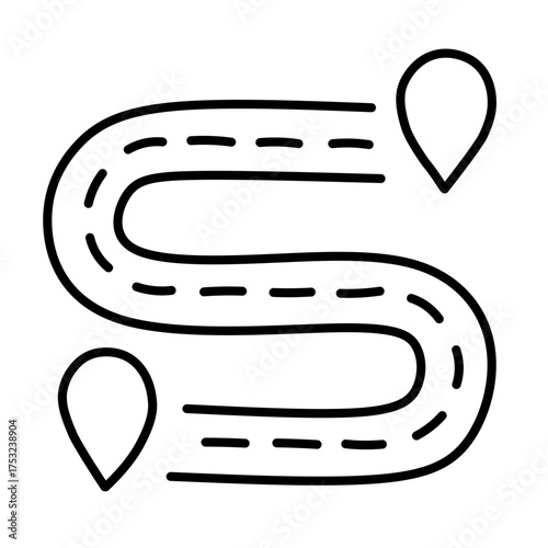 Road line vector