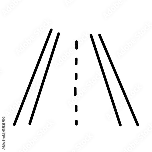 Road line vector