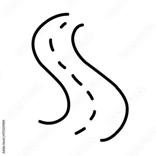 Road line vector