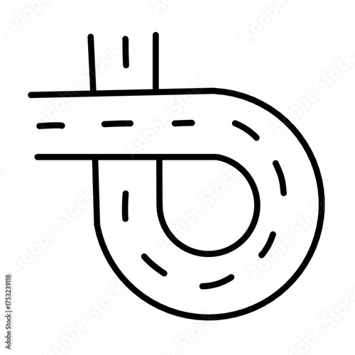 Road line vector