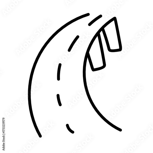 Road line vector